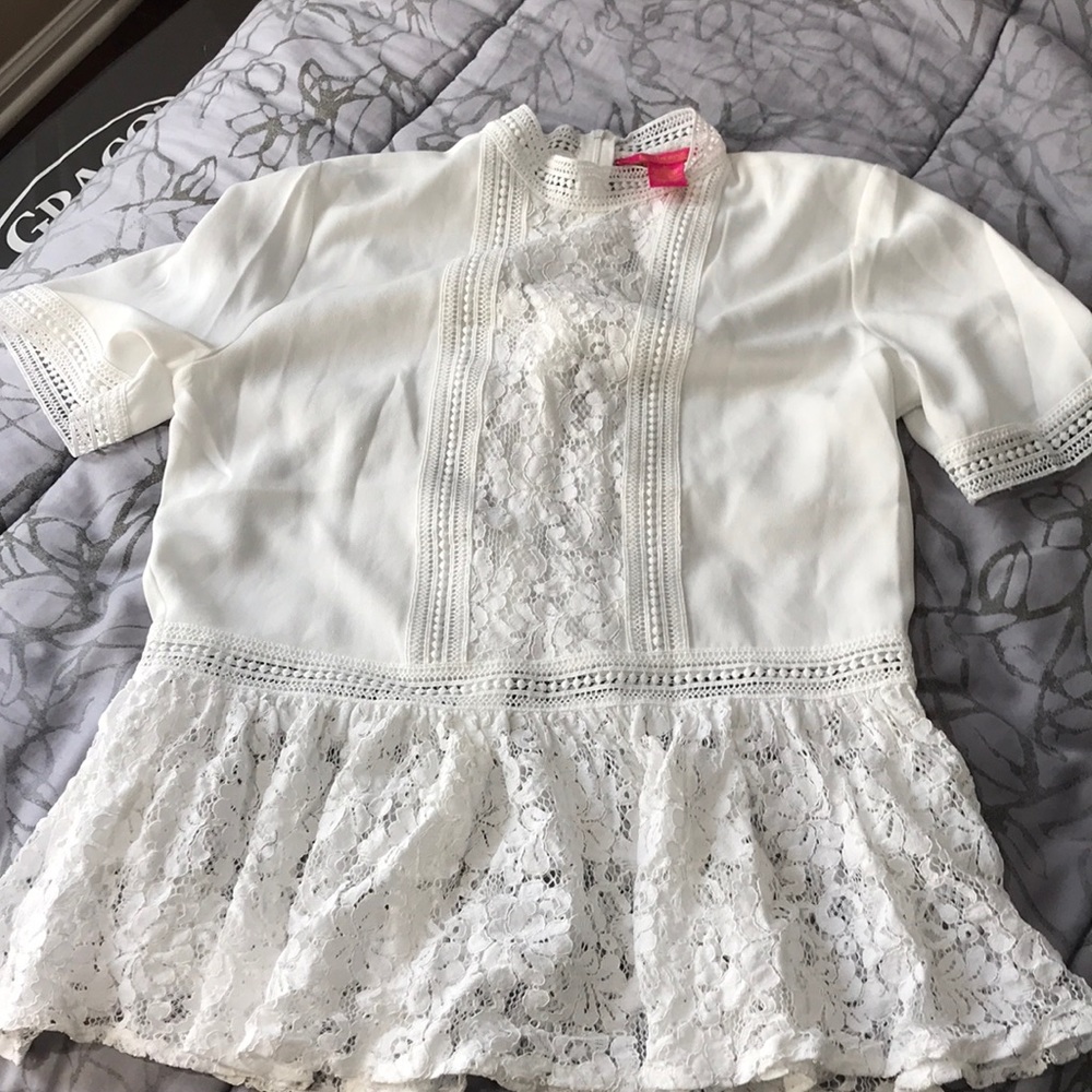 White lace top